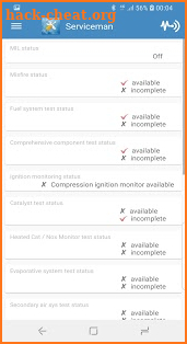 Serviceman: ELM OBD diagnostics and scanner auto screenshot