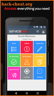 ServiceNow screenshot