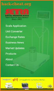 Setra Digital Weighing Scale screenshot