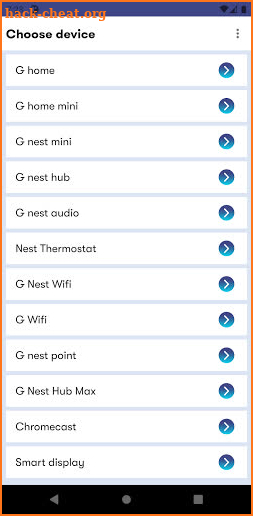 Setup Ghome nest app screenshot