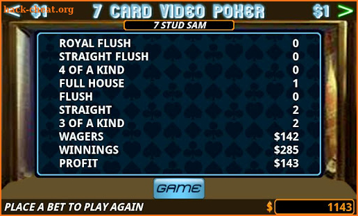 Seven Card Video Poker screenshot