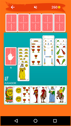 Sevens: card game screenshot