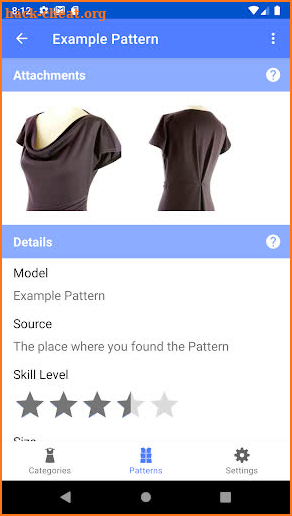 Sewing Patterns screenshot