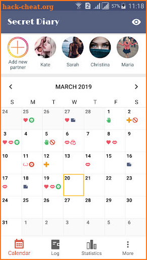 Sex Life - Sex Tracker, Diary of Sex, Sex Calendar screenshot