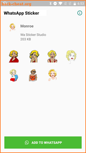 Sexy Monroe Stickers for WhatsApp, WAStickerApps screenshot