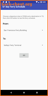 SF Bay Ferry screenshot