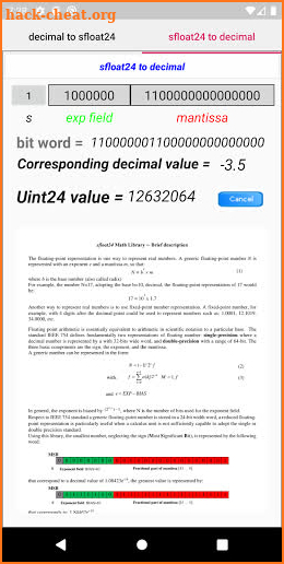 sfloat24 math tool screenshot