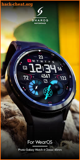 SH007 Watch Face, WearOS watch screenshot