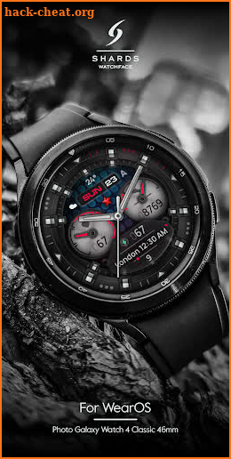 SH015 Watch Face, WearOS watch screenshot