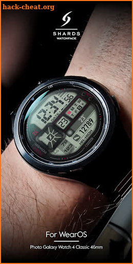 SH028 Watch Face, WearOS watch screenshot