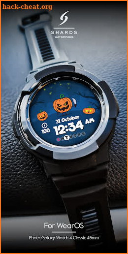 SH031 Watch Face, WearOS watch screenshot