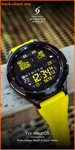 SH037 Watch Face, WearOS watch screenshot