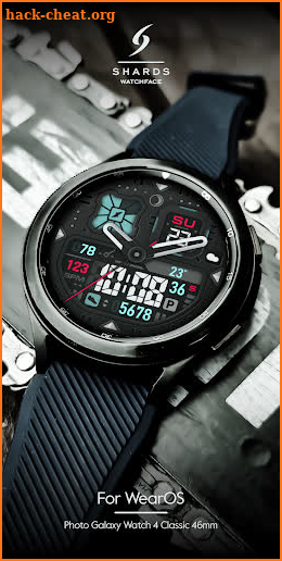 SH038 Watch Face, WearOS watch screenshot