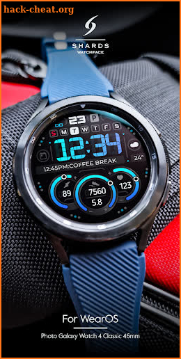 SH040 Watch Face, WearOS watch screenshot