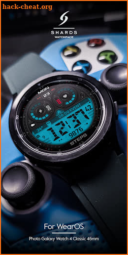 SH054 Watch Face, WearOS watch screenshot