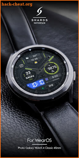 SH056 Watch Face, WearOS watch screenshot