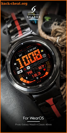 SH063 Watch Face, WearOS watch screenshot