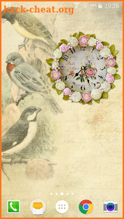 Shabby Chic Clocks Live Wallpaper screenshot