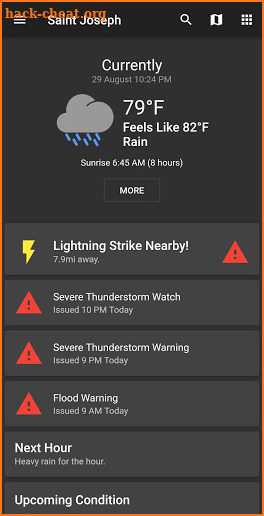 Shadow Weather: Minimal Forecast & Storm Radar screenshot