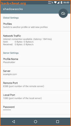 Shadowsocks screenshot