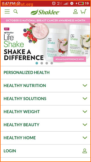 Shaklee screenshot