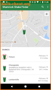 Shamrock Shake Finder screenshot