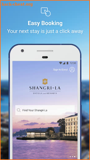 Shangri-La Hotels & Resorts screenshot