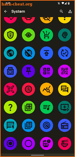 Shapes - Black Adaptive Icons screenshot