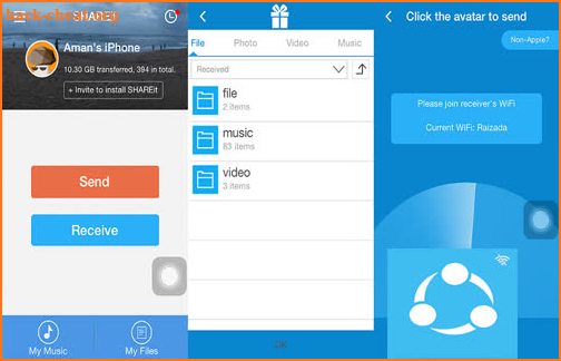 SHAREit - Transfer and Share all Types Files guide screenshot