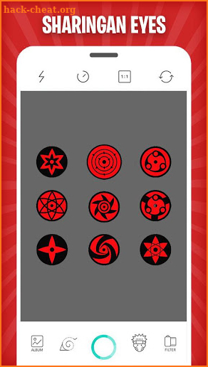 Sharingan Eyes Camera Photo Editor screenshot