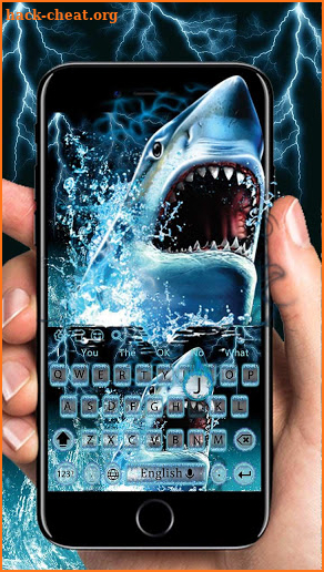 Shark Blue Water Keyboard screenshot