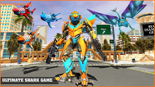 Shark Robot Simulator 2019: Shark Attack Games screenshot