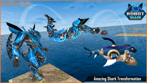 Shark Robot Transformation Game screenshot