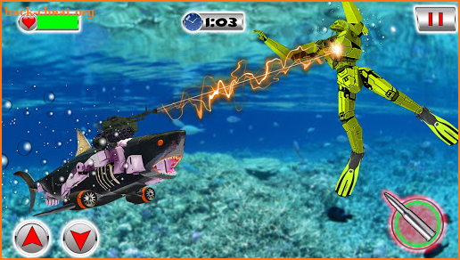 Shark Robot Transformation - Robot Shark Games screenshot