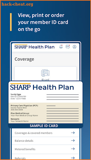 Sharp Health Plan screenshot