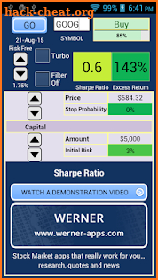 Sharpe Ratio Pro screenshot