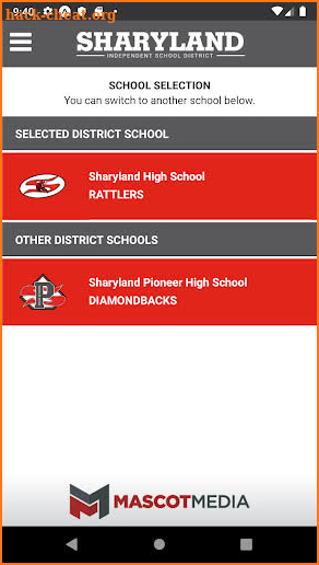 Sharyland ISD Athletics screenshot