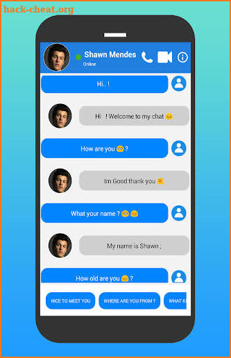 Shawn Mendes Fake Call screenshot
