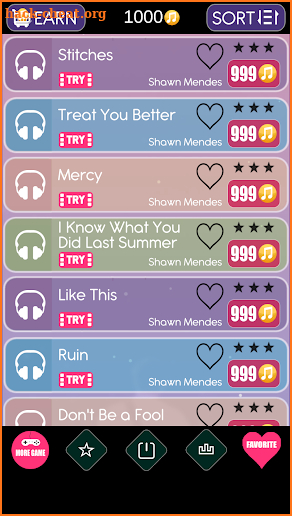 Shawn Mendes Great Hits Tiles screenshot