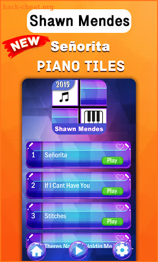 Shawn Mendes Senorita Fancy Piano Tiles screenshot