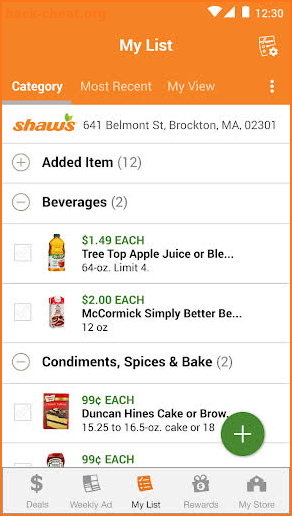 Shaw's Deals & Rewards screenshot