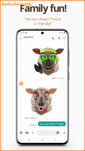 Sheep Emojis - Nellie and Brownie from Topsy Farms screenshot