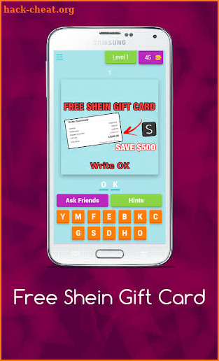 Shein Gift Card screenshot