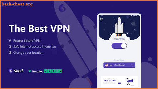 ShellVPN Free – VPN Proxy & Secure Hotspot screenshot