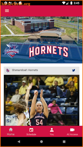 Shenandoah Athletics screenshot