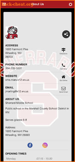 Sherrard Middle School App screenshot