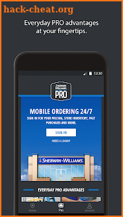 Sherwin-Williams PRO screenshot