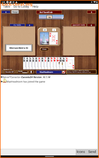 SHGCanasta screenshot