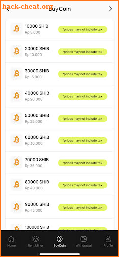 SHIB Cloud Miner screenshot