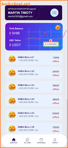 SHIB Fast Miner screenshot